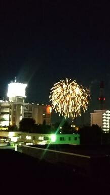 自衛隊夏祭り花火（南側バルコニーより）