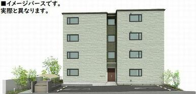 【外観パース(1)】ホテルライクシャーメゾンです。高級感溢れる佇まいがご入居者様を迎えます。