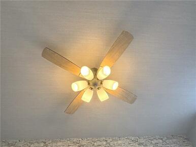 シーリングファン付き