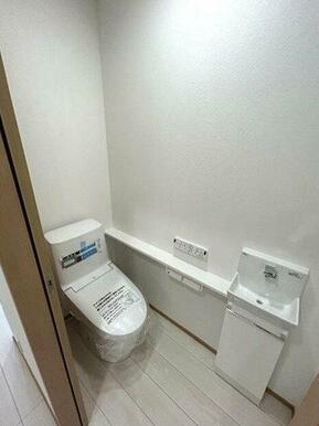 来客時に嬉しい手洗いスペースがあるトイレ！