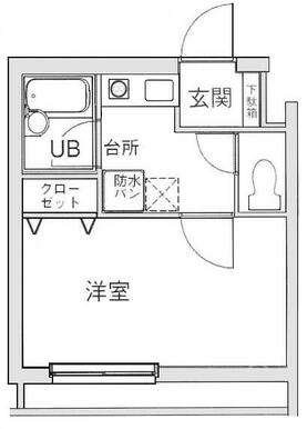 １Ｋ　　バス・トイレ別　　室内洗濯機置場