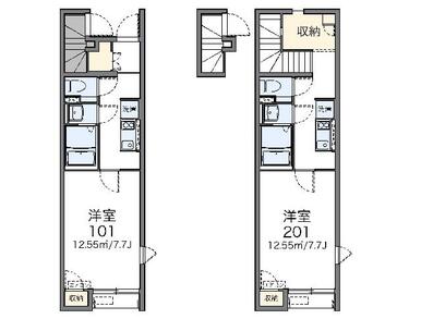 代表的な間取のため実際の間取とは異なる場合があります