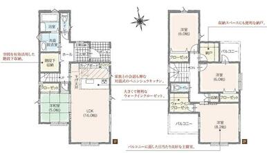 タマタウン富士宮黒田２号棟平面図