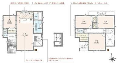 タマタウン富士宮黒田３号棟平面図