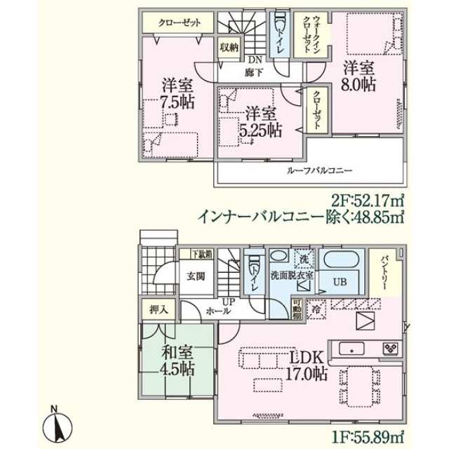伊勢崎市 西久保町２丁目 国定駅 2階建 4ldk 伊勢崎市の新築売戸建住宅の物件情報 一戸建て 新築 中古 高崎 市の売買物件ならロイヤルハウジングへ a17f8d11b1b8db5e