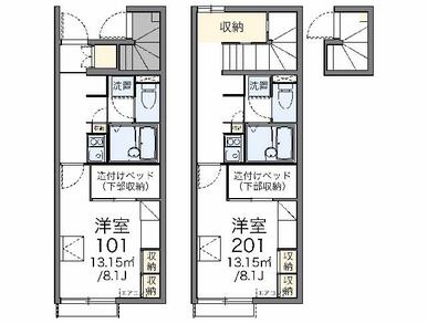 代表的な間取のため実際の間取とは異なる場合があります