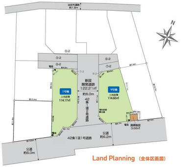 川口市石神9区画 区画図