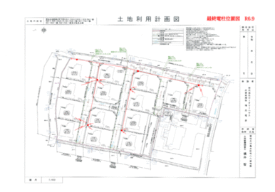 ビードガーデン御厩　最終電柱位置図