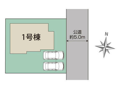 牛久市田宮町16期1棟 区画図