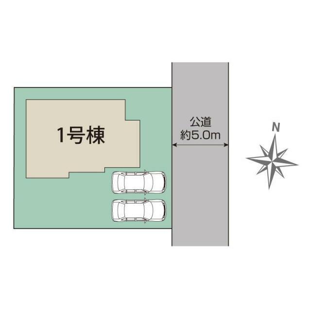 牛久市田宮町16期1棟 区画図