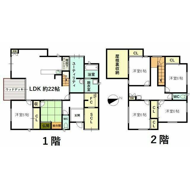 それぞれのプライベートが確保される6LDK！