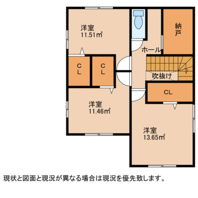 ２階間取図