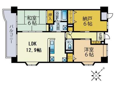 色々なライフスタイルに対応可能な７０㎡越の３ＬＤＫ