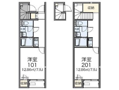 代表的な間取のため実際の間取とは異なる場合があります
