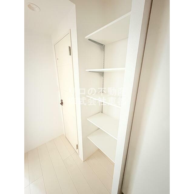 棚付なので収納道具なしでも◎