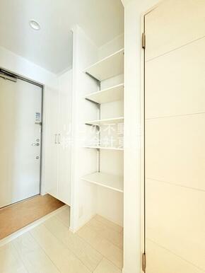 棚付なので収納道具なしでも◎