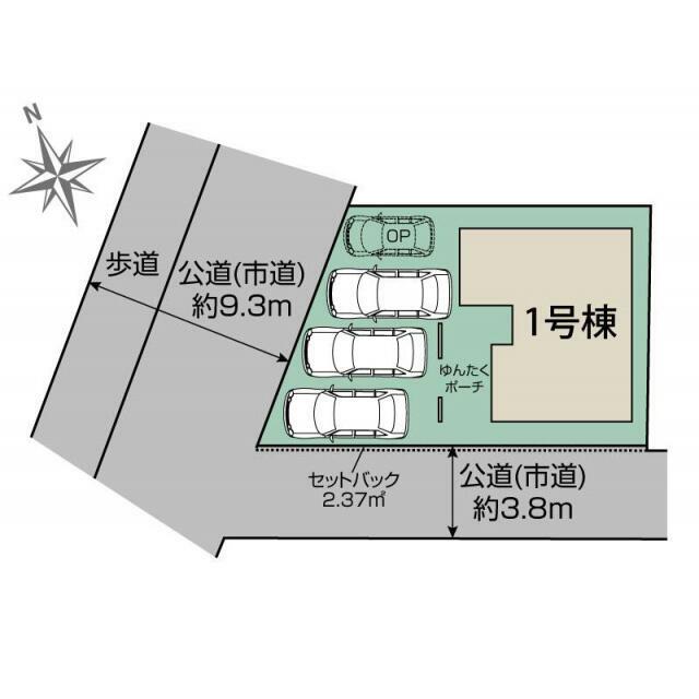 沖縄市泡瀬6丁目1棟 区画図