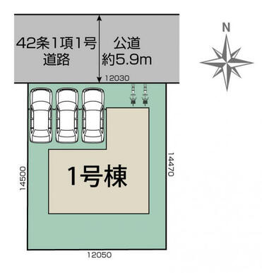 京都市左京区岩倉長谷町1棟 区画図