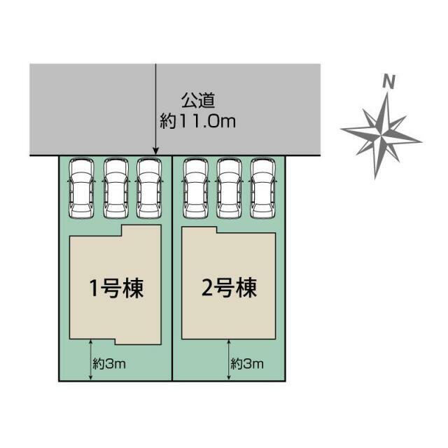 札幌市東区北36条東10丁目2棟 区画図