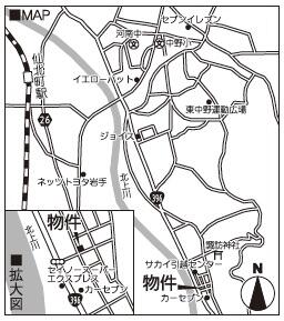 現地案内図です。