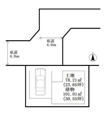 １階洋室６帖シャッター完備　２階ＬＤＫ１５帖隣接和室６帖　３階洋室６帖～全居室収納　南面バルコニー