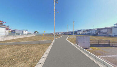 【完成予想図（造成後外観パース）】