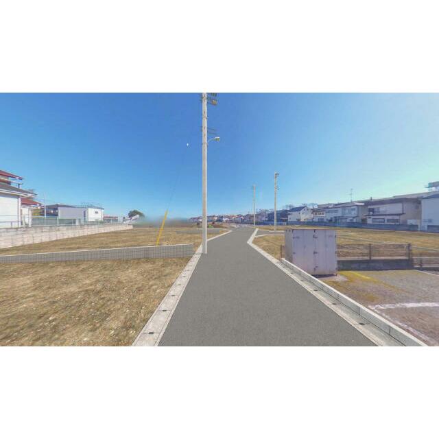 【完成予想図（造成後外観パース）】