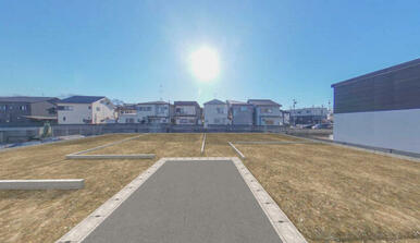 【完成予想図（造成後外観パース）】