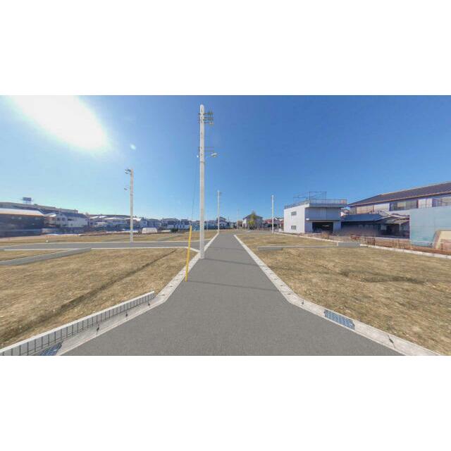 【完成予想図（造成後外観パース）】