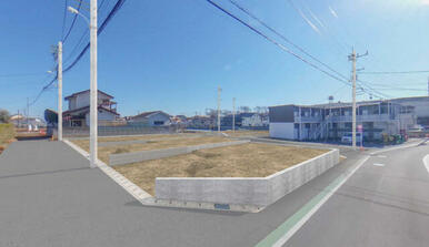 【完成予想図（造成後外観パース）】