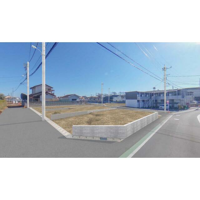 【完成予想図（造成後外観パース）】