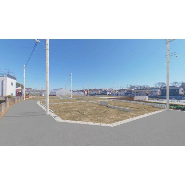 【完成予想図（造成後外観パース）】