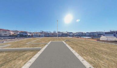 【完成予想図（造成後外観パース）】