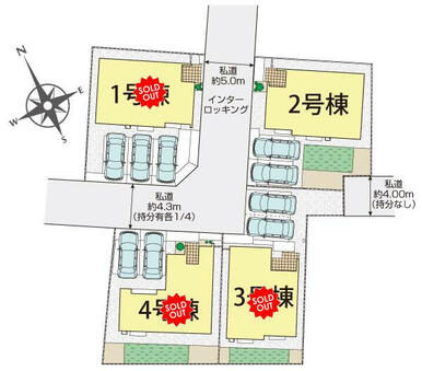 さいたま市見沼区大谷4棟 区画図