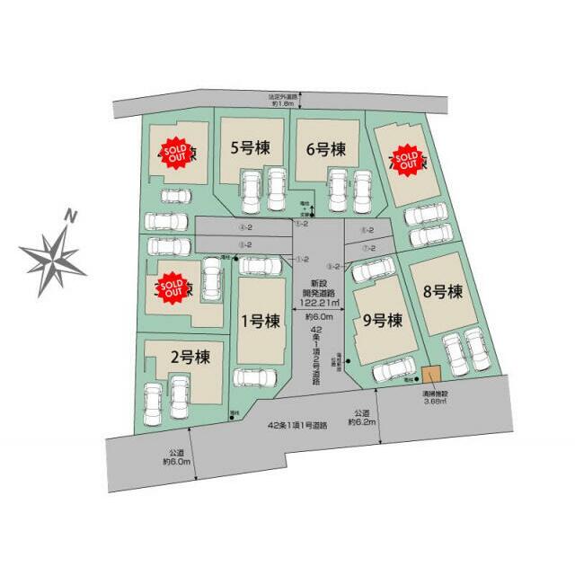 川口市石神9棟 区画図