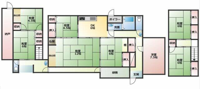 三豊市 三野町吉津 (みの駅) 2階建 8DK