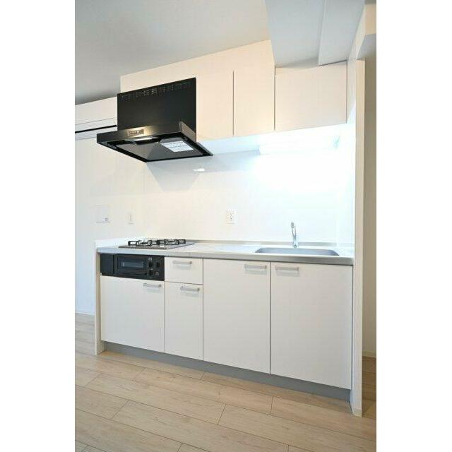 システムキッチン（2口ガスコンロ・グリル付）