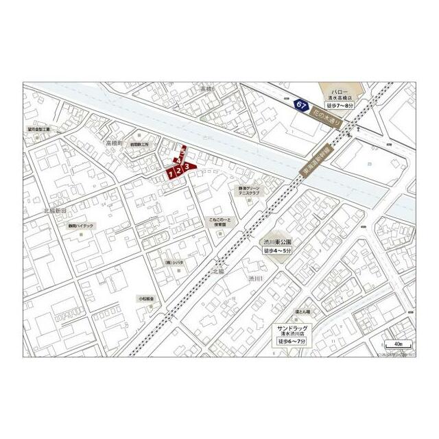 現地周辺案内図