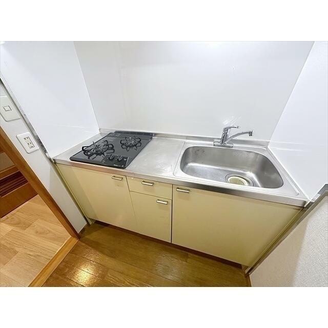 ２口コンロのシステムキッチンです