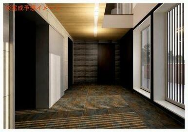 ※完成予想イメージ（１Ｆエントランス）