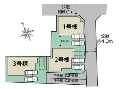 江南市高屋町後山3棟 区画図