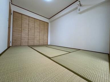 「和室」中和室ですが隠ぺい配管の施工によりエアコンが設置できます