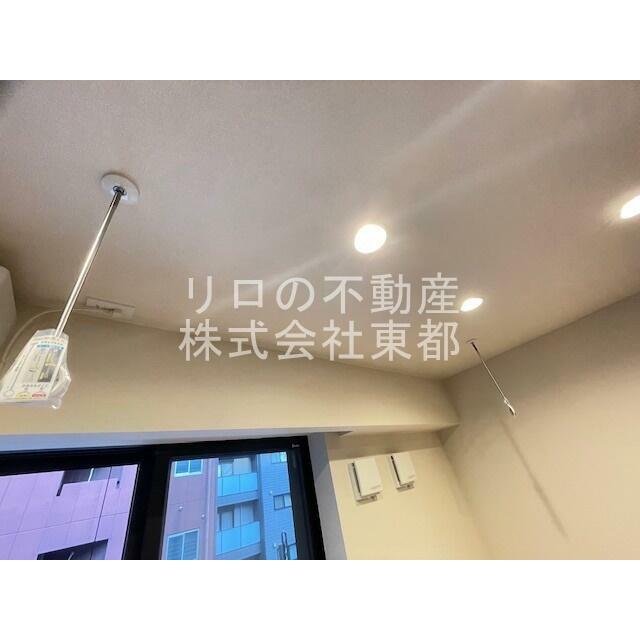 室内物干し用金具付！日中の外出や雨の日のお洗濯に便利☆