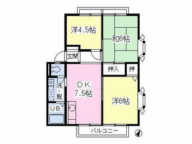間取図（１階角(かど)部屋を募集中です）