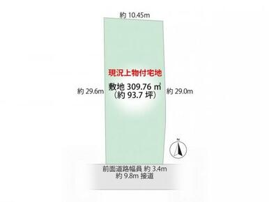 土地区画図（概略図面です）