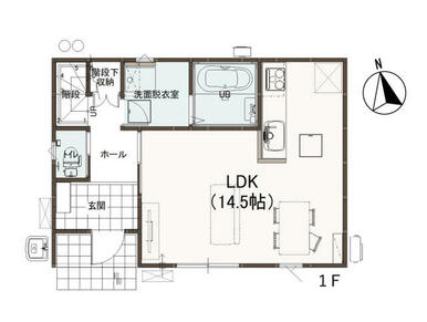 １階の間取り図