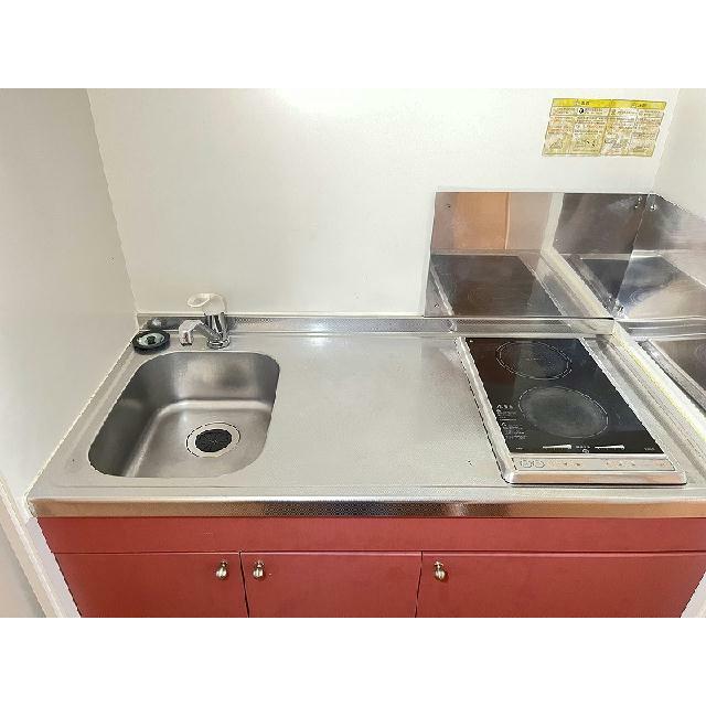 シングルレバー設置　シンク広めです♪
