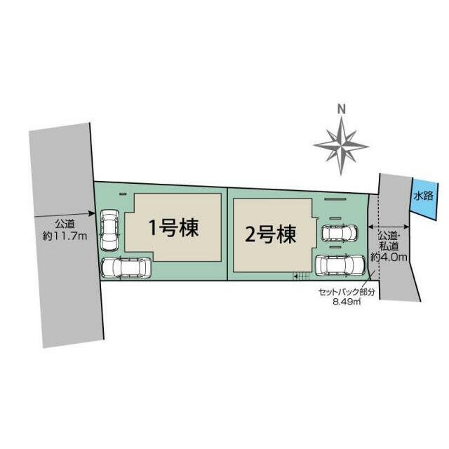横須賀市鴨居3丁目2棟 区画図