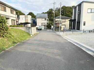 前面道路南東向き