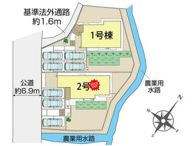 駿東郡長泉町上長窪2棟 区画図